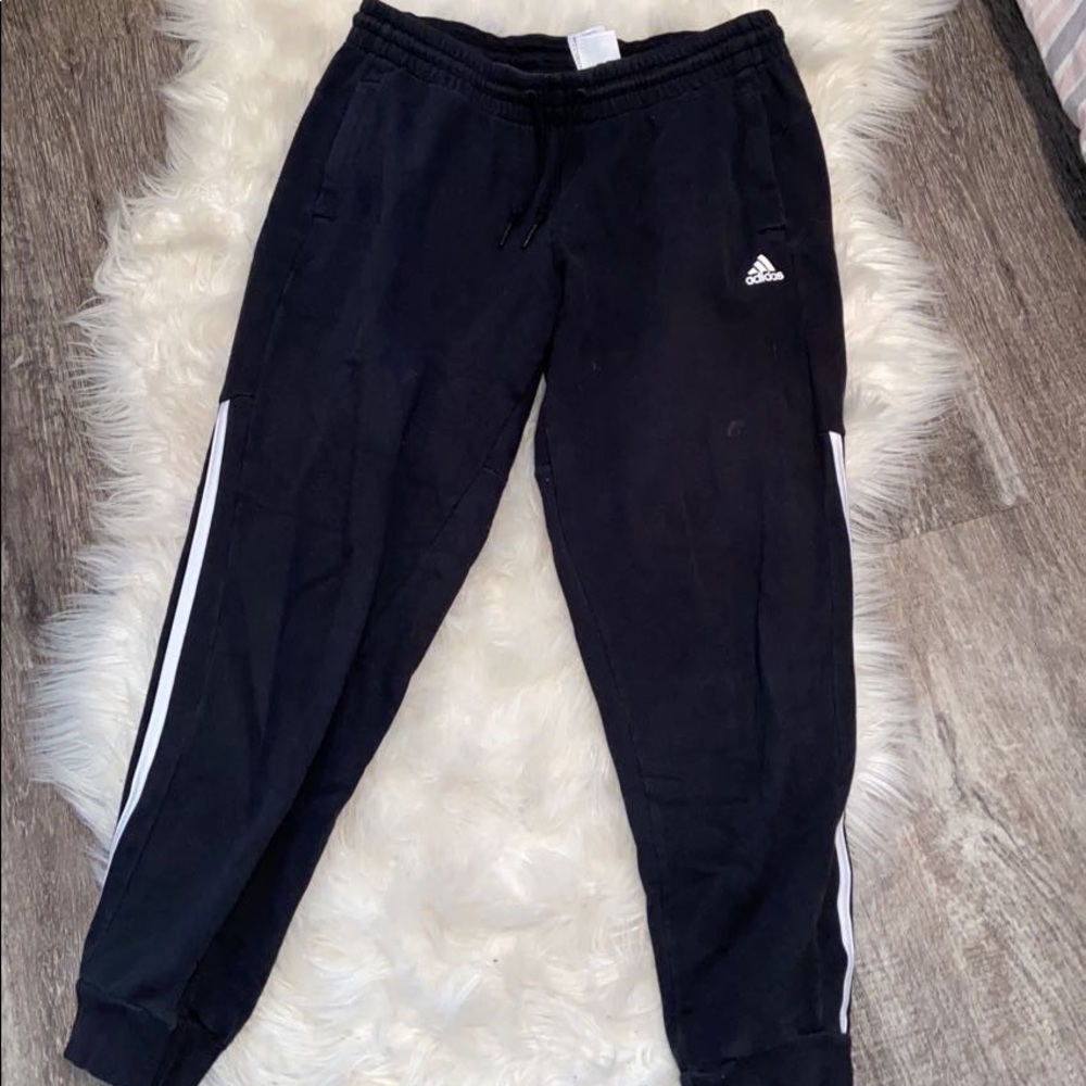 Adidas cropped joggers.